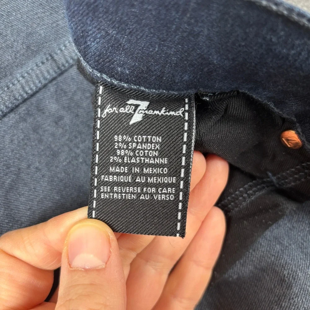 7‎ For All Mankind Jeans Men Size 36x33 Carson Dark Wash Straight Leg